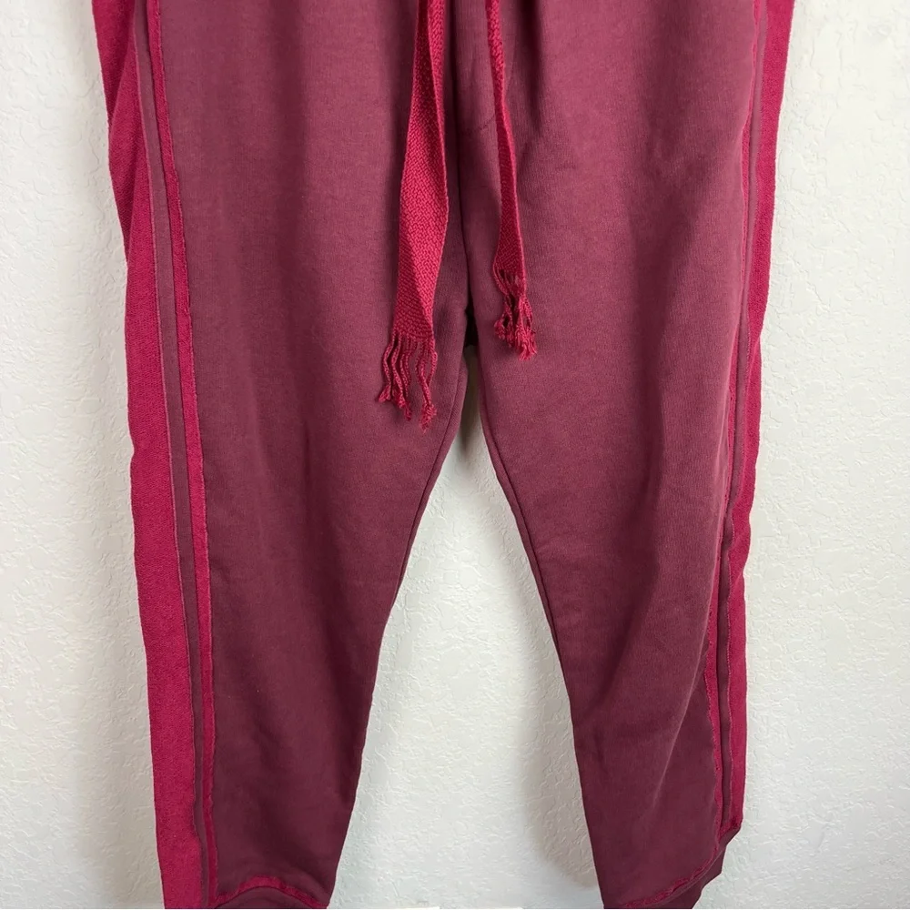 NEW NWT LOEWE Bi-Color Joggers In Burgundy Sweatpants